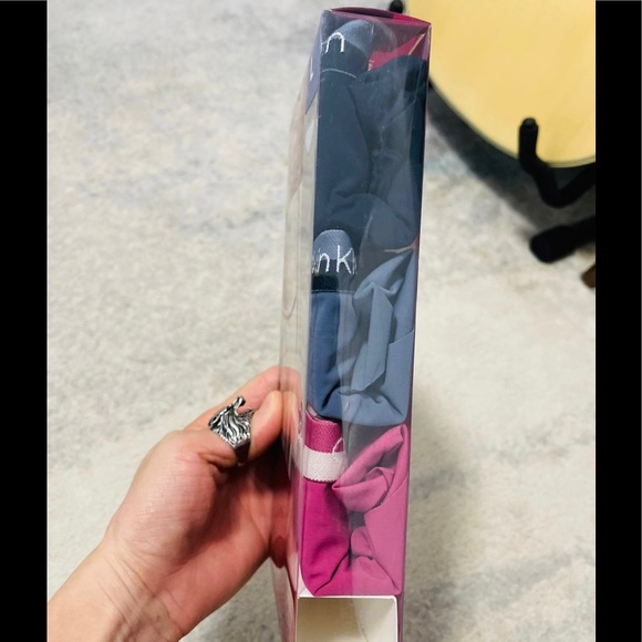 NIB 3-Pack Women’s Large Calvin Klein Underwears/Hipsters In Black/Gray/Pink - Picture 6 of 8